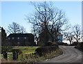 Houses and trees, north of Smallburn in NE20 0FN