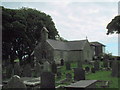 Eglwys St Gallgo Church from the West in LL72 8HA
