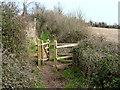 Footpath through the Meads, Bridgwater in TA6 7NL