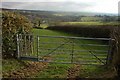 Footpath gate near Lower Filleigh in EX17 6NA