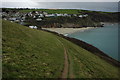 Coast path approaching Gorran Haven in PL26 6NU