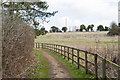 Footpath and sewage works, Cheriton in Cheriton