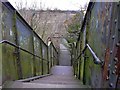 Currock railway footbridge (2) - the steps in CA2 5SF
