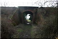 The footpath to Budbrooke goes under the railway in CV35 8TT