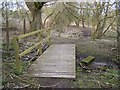 Footbridge over Nettlestead Place garden stream in ME18 5EX