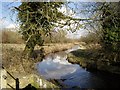 Side channel of River Test near Longstock in SO20 6EB