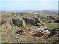 Quarry, with fly-tipping in Mountain Ash West Community