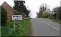 Approaching Main Street in Barsby in LE7 4RJ