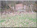 Stile on footpath junction near Acorn Wood in TN27 9DB