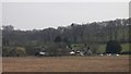 Buildings in Easebourne Street seen from footpath in GU29 9AG