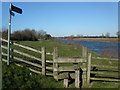 Severn Way footpath at Weir Green in GL2 3NW