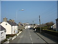 View North along the main street of the village of Penysarn in LL69 9YH