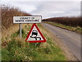 Entering North Yorkshire in YO16 4XY