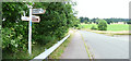 Tiverton : Bolham Lane & Signpost in Tiverton