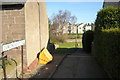 Footpath leading to Lordburn Place, Forfar in DD8 2JE
