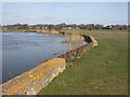 Burton, river bank defences in BH23 2NQ