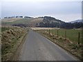 Road between Auldyne and 'The Burn' in AB54 4YU
