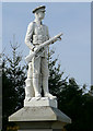 War Memorial Statue at Cwmann, Carmarthenshire in SA48 8DN