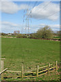 Power lines crossing the River Lugg in HR1 4JY