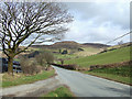 Main road approaching Ysbyty Cynfyn, Ceredigion in SY23 3JR