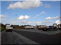 Lorry park, Birch motorway services M62 East in OL10 2SX