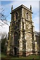 Holy Trinity church tower in Raithby