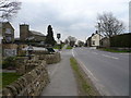 B6054 view of Holmesfield Church and Pubs in S18 7WT