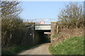Low bridge approaching Lyneham in OX7 6LR