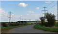Country Road with Pylons in DN15 9AN