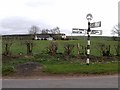 Signpost at Hornsby Gate in Cumwhitton