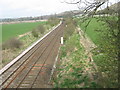 Railway near Sutton Veny going into Warminster in BA12 7BA