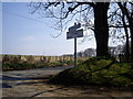 Signpost at cottown junction in AB54 4ND