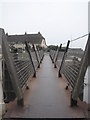 The footbridge over the lock in TA24 8PE
