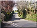 Road to Llanteg from Amroth Church in Amroth Community