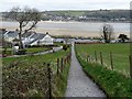 Footpath with a view of the River Towy, Llansteffan in SA33 5JZ