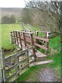 Footbridge on Pendle Way in Barley-with-Wheatley Booth