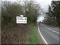 Crossgates, road sign in LD1 5SQ