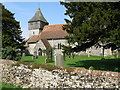 View of Elmsted church in TN25 5JN