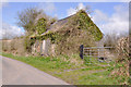 Old barn on lane near bridge over the Nant Cwmffrwd in SA32 8EY