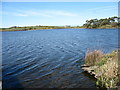 Llyn Llygeirian from the quarry causeway in LL68 0SW