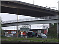A406 North Circular Road intersection at Staple's Corner in NW9 7GD