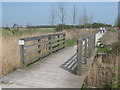Footbridge in Fowlmead Country Park in CT14 0BF