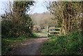 Gate at the end of the bridleway in TN19 7NE
