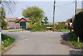 Westdown Lane & Vicarage Lane junction, Burwash Common in TN19 7LS