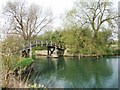 Footbridge over Thames, near Kelmscott in GL7 3HQ