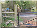 Footpath crosses St Clere Hill Road in TN15 6AN