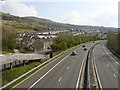 Cilfynydd from footbridge over the A470 in CF37 4NX
