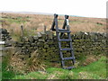 Ladder stile to open moorland in BD22 0JL