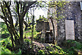 Derelict water wheel - Trysych Mill in Llangyndeyrn Community