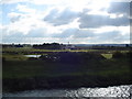 River Caen looking towards sewage works and Chivenor Airfield in EX33 2JX